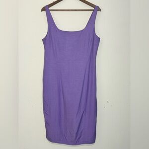 Evan-Picone Purple Sleeveless Sheath Dress Size 12